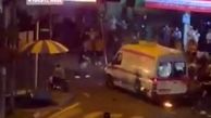اعتراضات در رشت | معترضان موتورسیکلت بسیجی‌ها را آتش زدند