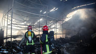 آتش‌سوزی گسترده در بابل | واحدهای تجاری در آتش سوختند