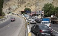 محدودیت ترافیکی چالوس لغو شد|ترافیک شدید در محور هراز و فیروزکوه