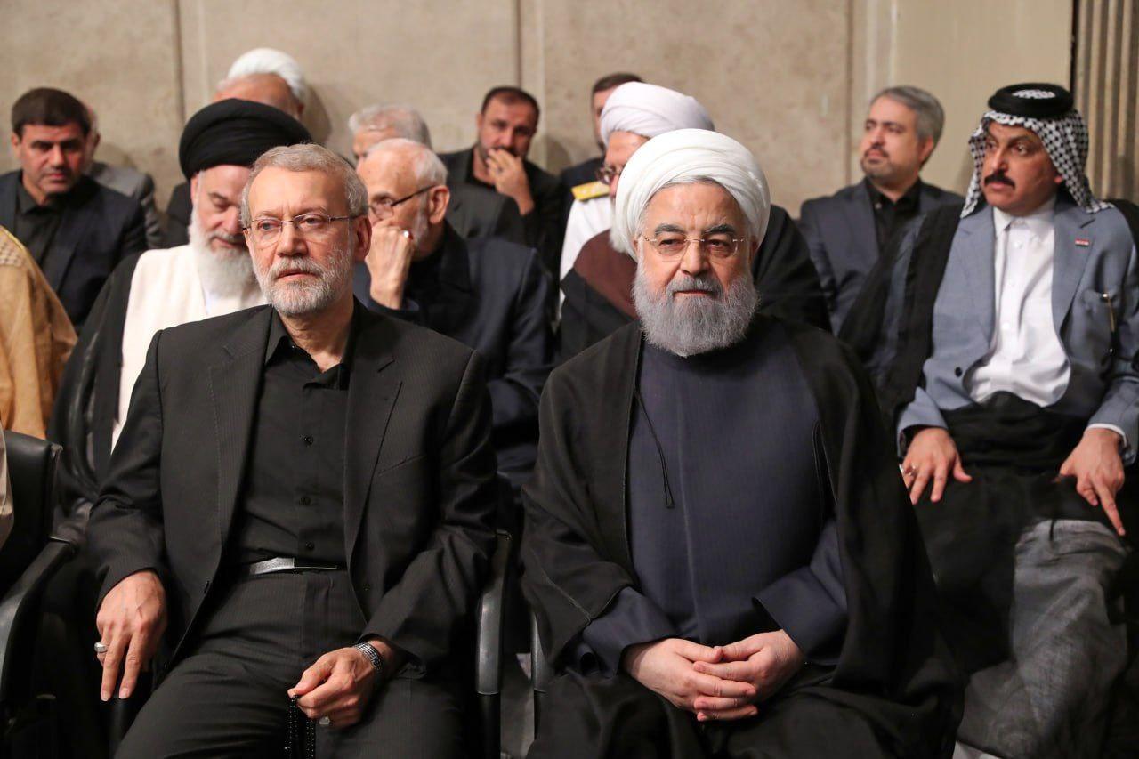 حضور حسن روحانی در مراسم بزرگداشت رئیسی؛ احمدی نژاد نیامد