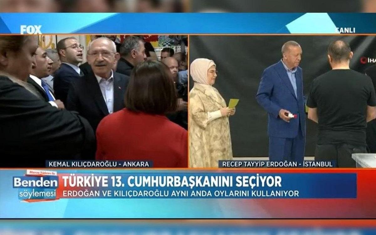 پوشش متفاوت همسران اردوغان و قلیچدار پای صندوق آرا/عکس