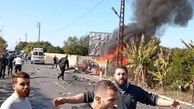 حمله هوایی اسرائیل به یک خودرو در لبنان+ عکس و فیلم