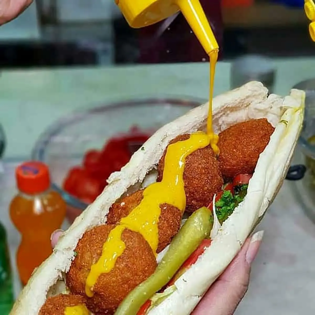 طرز تهیه فلافل خاص مغازه رستورانی آبادانی خوشمزه