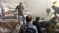 اولین تصاویر از  حمله موشکی اسرائیل به ساختمان سپاه در دمشق +فیلم 

