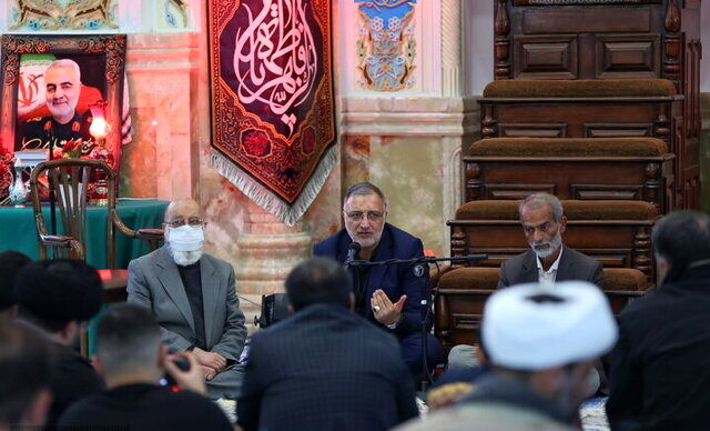 شهردار تهران در منزل حاج قاسم : او حسرت می‌خورد که چرا به شهادت نرسیده است