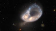 تصویر شگفت‌انگیز هابل از ادغام دو کهکشان