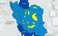 نقشه کرونایی ایران آبی‌تر شد