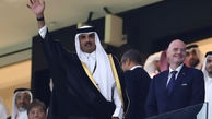 ببینید| امیر قطر «لباس عربی» بر تن «مسی» کرد!