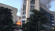 آتش‌سوزی در خیابان کریمخان + جزئیات