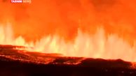 تصاویر آخرالزمانی از فوران آتشفشانی در ایسلند+فیلم
