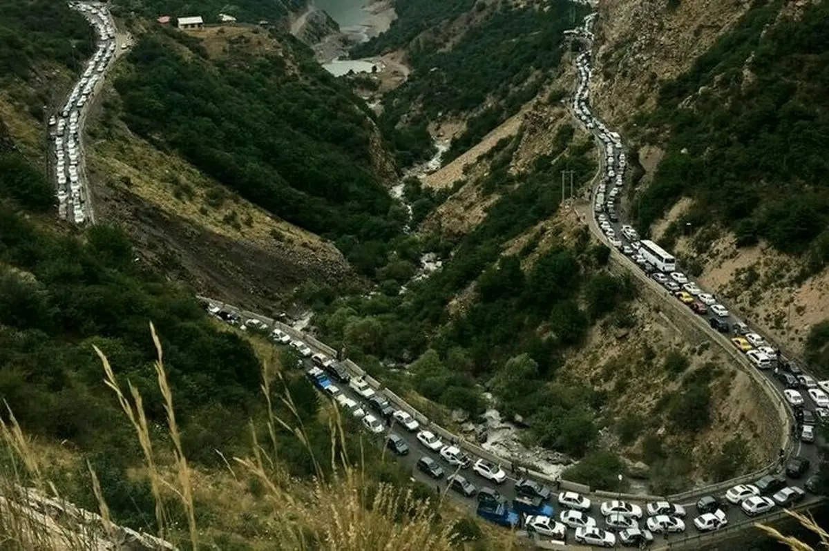 تصاویر وحشتناک از جاده های شمال | بحران در تعطیلات پایانی تابستان