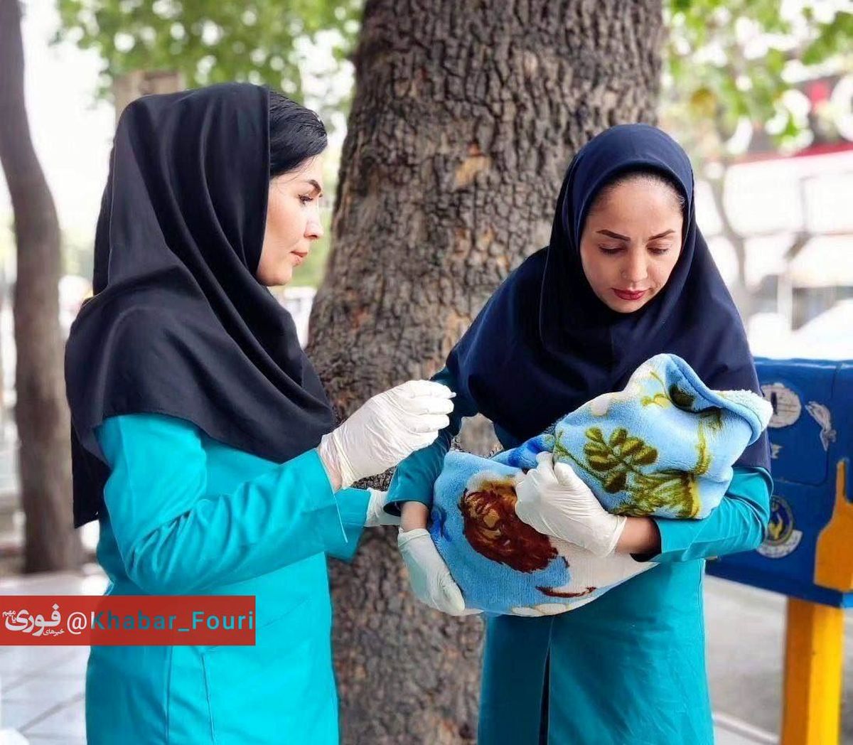 تولد نوزادی در خیابان در شهر ارومیه