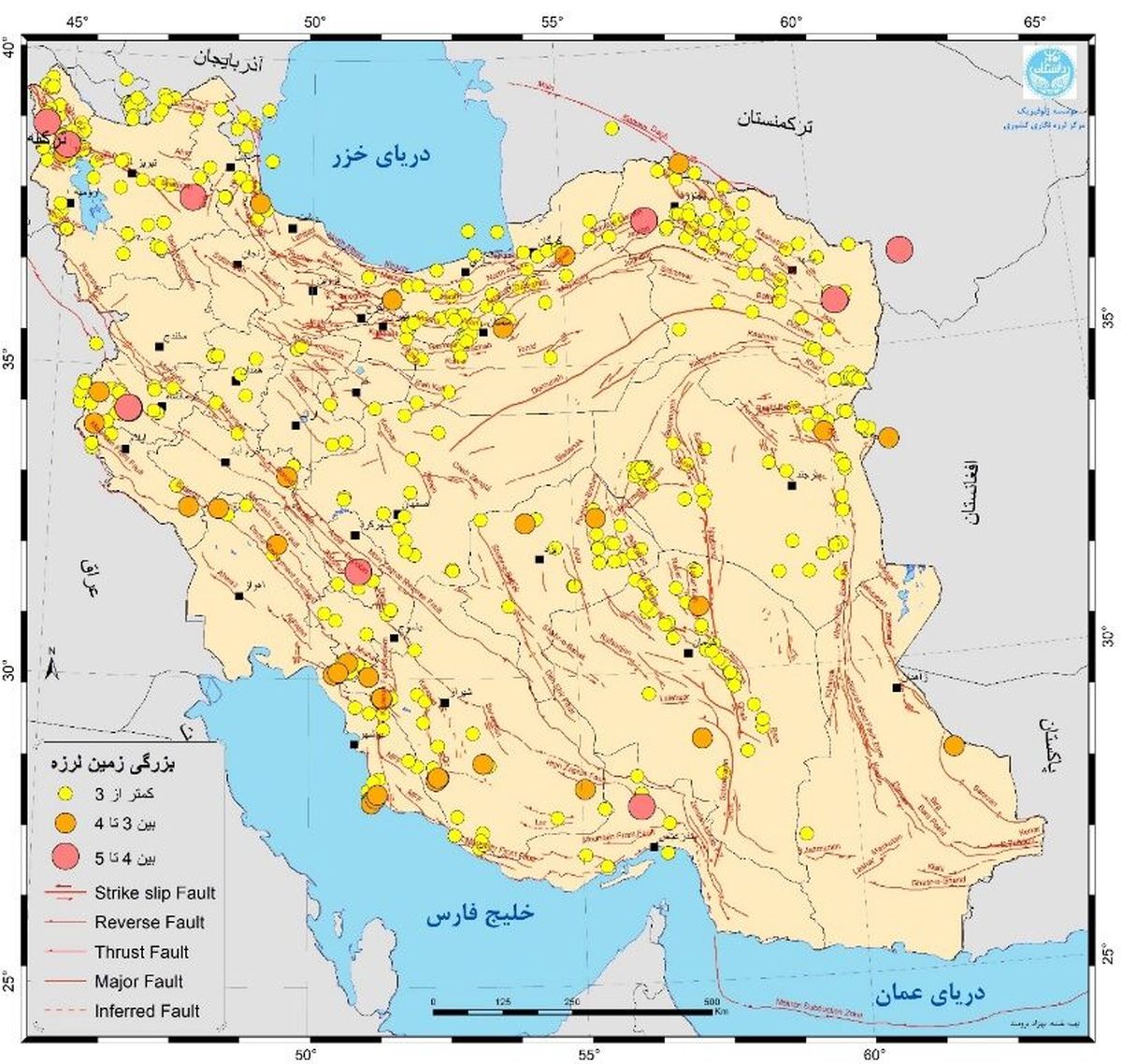 ایران بیش از 600 بار در خرداد لرزید