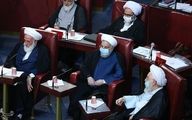  حسن روحانی ،رئیسی و علم الهدی در جلسه خبرگان /عکس
