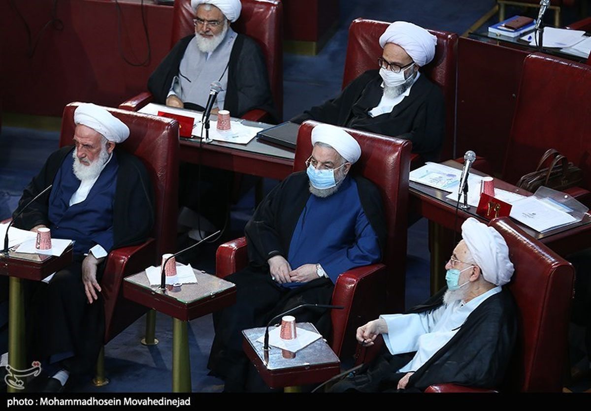  حسن روحانی ،رئیسی و علم الهدی در جلسه خبرگان /عکس