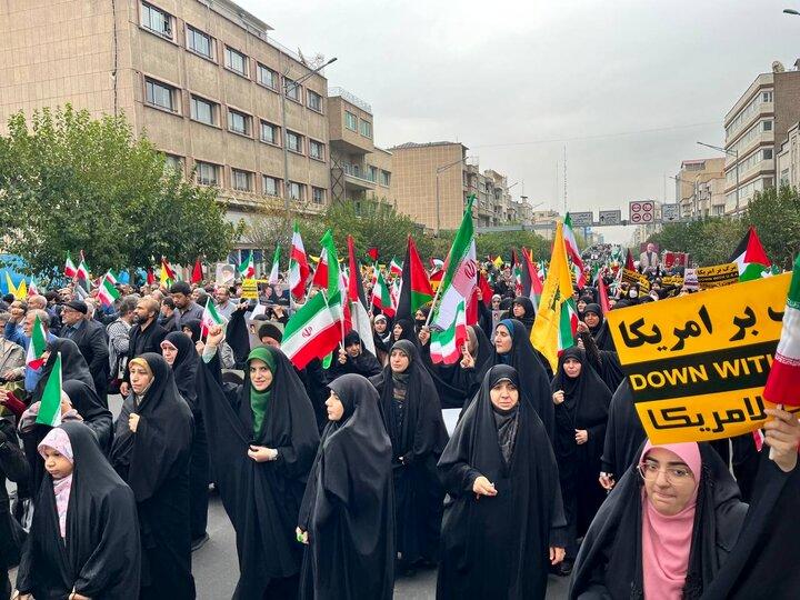 راهپیمایی حمایت آمیز از مردم فلسطین در ایران