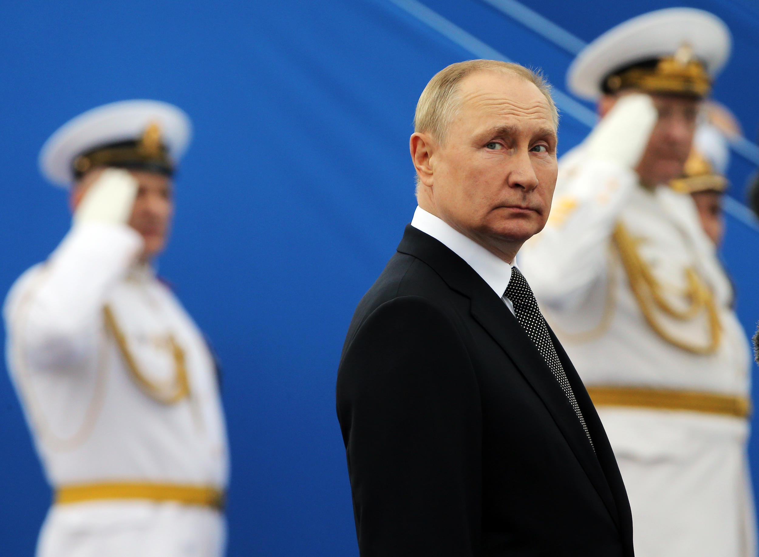 اسکورت سنگین پوتین برای انتقال به کاخ کرملین