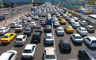ترافیک تهران بدتر شد! / خیابان‌ها غرق در خودروها