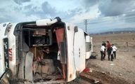 واژگونی اتوبوس در قزوین جان سه نفر را گرفت