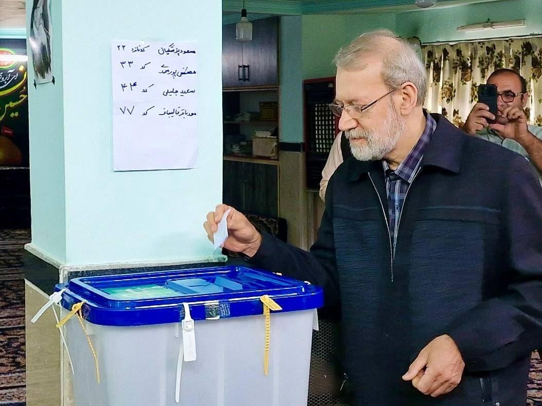 علی لاریجانی کجا  رای داد؟