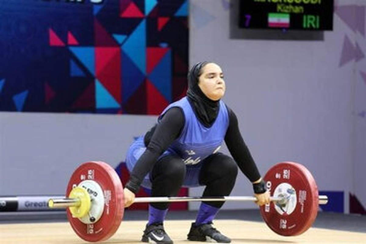 افتخار آفرینی دختر وزنه‌بردار ایرانی در آسیا + عکس