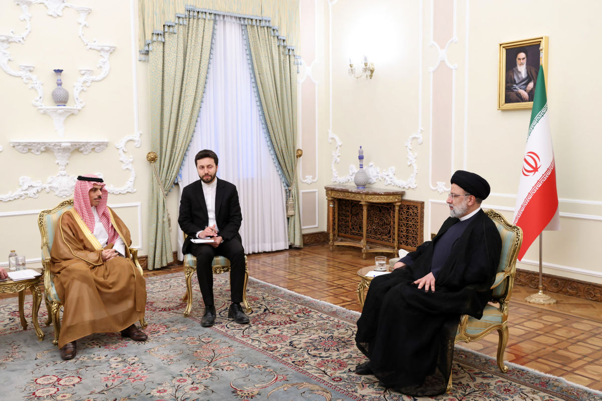ببینید| دیدار وزیر خارجه عربستان سعودی با رئیسی
