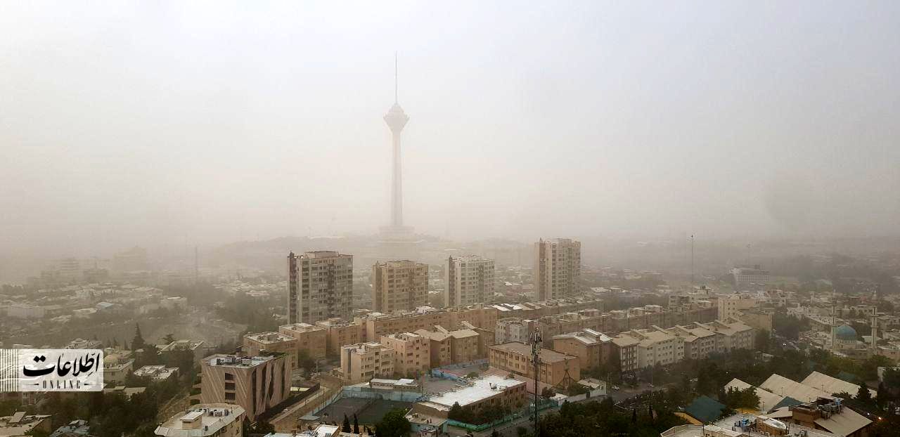 خسارت شدید طوفان تهران در بلوار کشاورز +فیلم