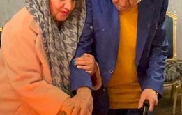 جشن تولد ایرج خواجه امیری در کنار همسرش / خاطره جالب ایرج از فردین