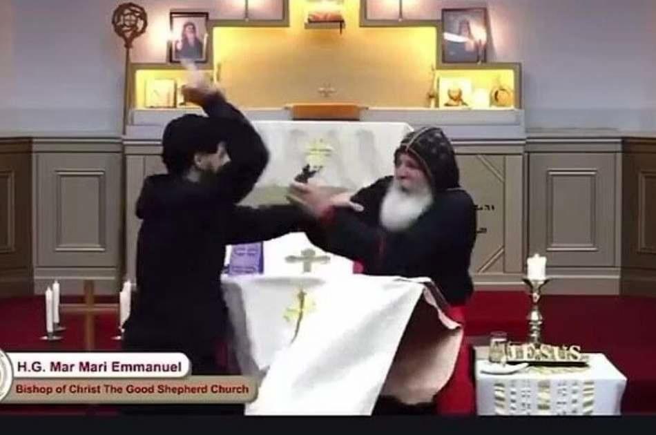حمله با چاقو به کشیش کلیسای آشوری + فیلم