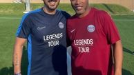 عکس دو نفره ستاره سابق تیم ملی و رونالدینیو در اینستاگرام