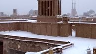 خانه هنر یزد زیر بارش برف+فیلم
