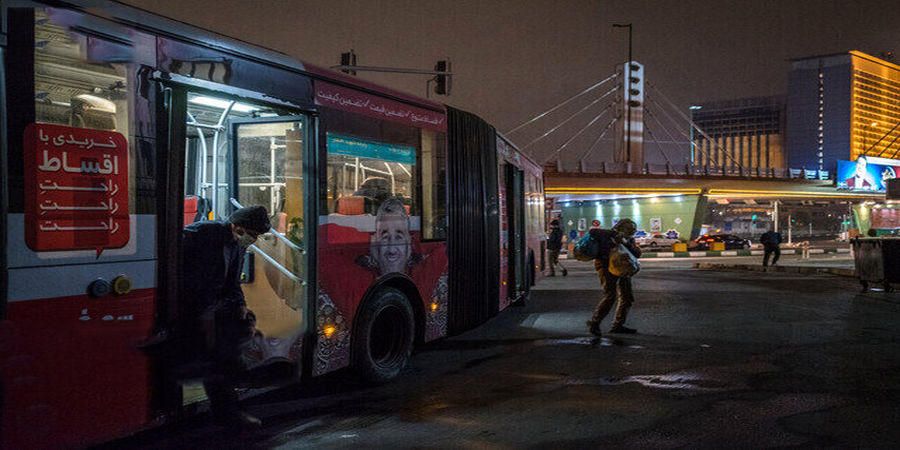 کرایه اتوبوس های تهران در شب دو برابر شد