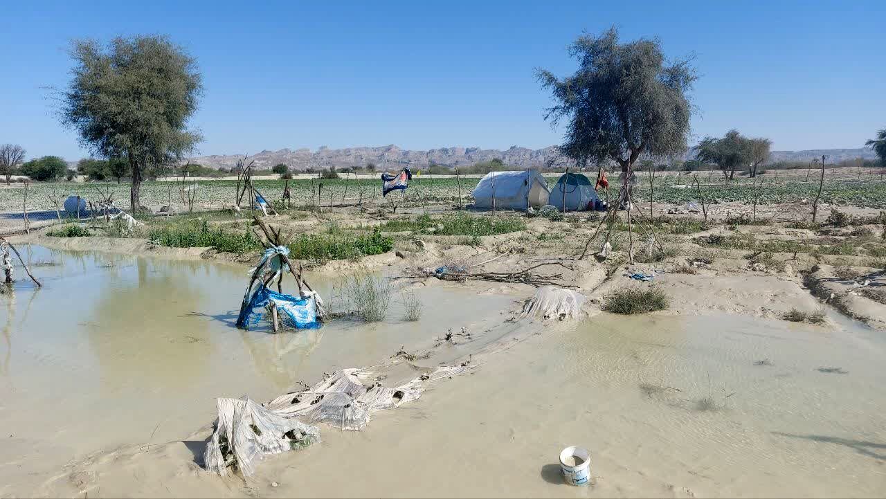 تصاویر هولناک هوایی از سیل‌ در سیستان و بلوچستان

