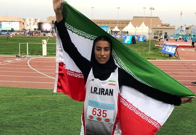 افتخارآفرینی دختر دونده ایرانی در قهرمانی آسیا