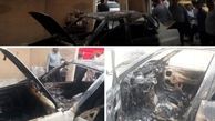 ۲ نفر در حادثه آتش‌سوزی یک خودرو در قم سوختند