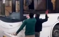 فوری/حمله وحشیانه ارازل به راننده اتوبوس شهری و مسافران در مشهد+فیلم(+16)