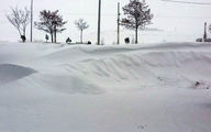 دفن شدن خودروها در زیر برف در این استان ایران + عکس