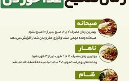 چه زمانی غذا بخوریم ؟