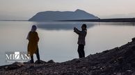 خبر ترسناک درباره دریاچه ارومیه؛سطح آب دریاچه ارومیه پائین آمد