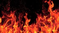 آتش سوزی گسترده در بزرگراه آزادگان | یک کارگاه در آتش سوخت